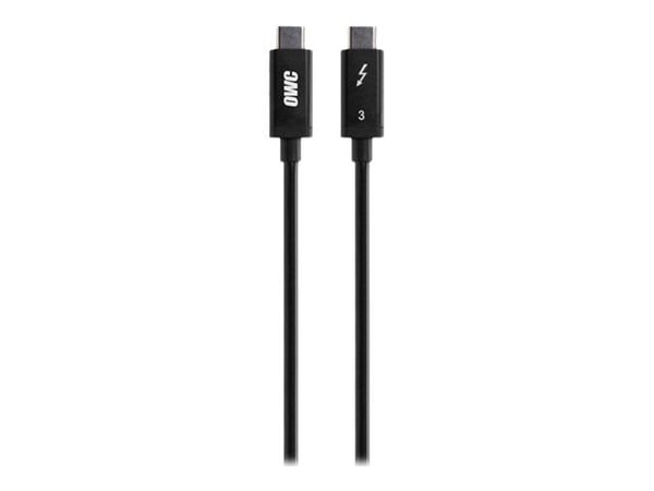 OWC Premium - Thunderbolt-kaapeli - 24-nastainen USB-C (han) til 24-nastainen USB-C (han) - Thunderbolt 3 - 1 m - 5K-tuki - lajittelu - lajittelu