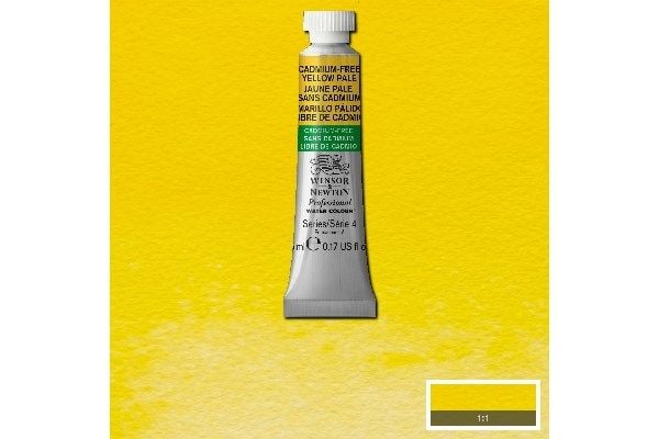 Proff. akvarellfarge 5ml kadminumfri, gul blek