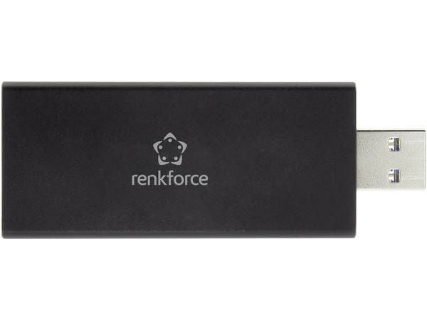 Renkforce RF-4521561, 2.0/3.2 Gen 1 (3.1 Gen 1), Svart