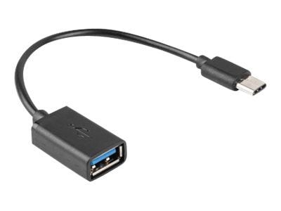 Lanberg - USB-adapter - USB-C (hann) til USB (hunn) - USB 2.0 OTG - 15 cm - svart