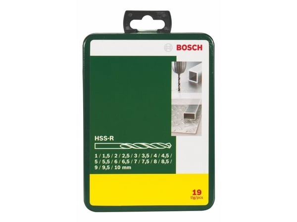 Bosch HSS-R - Borsett - for metall - 19 deler
