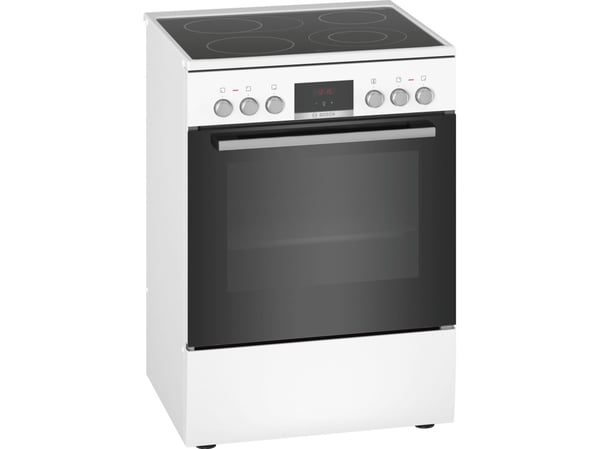 Bosch Serie | 4 HKR39C220 - Komfyr - frittstående - bredde: 60 cm - dybde: 60 cm - høyde: 85 cm - med selvrens - polarhvit