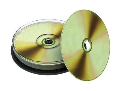 MediaRange Professional Line - 10 x CD-R - 700 MB (80 min) 52x - skinnende gull - gjenoverførbar termoskrivbar overflate, silketrykksskrivbar flate...