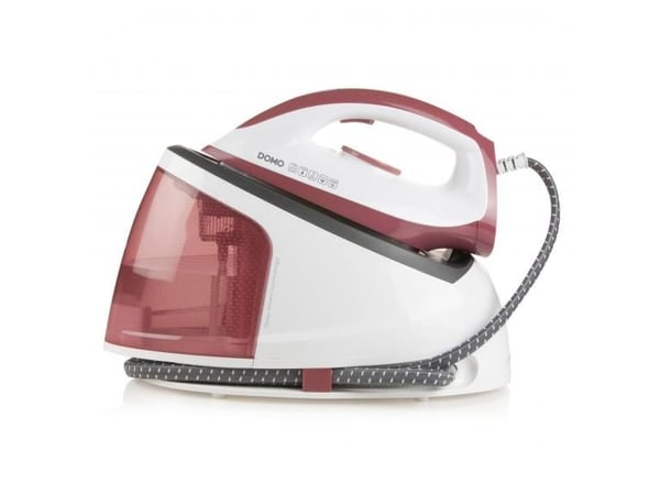 Domo DO7114S, 2400 W, Keramisk strykesåle, 5 stang, 1,2 l, 120 g/min, Rosa, Hvit