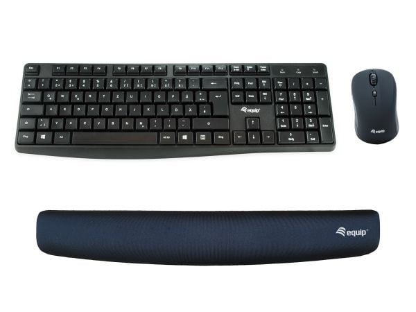 Equip Keyboard Wrist Rest, Memory skum, Sort, China, 465 mm, 70 mm, 20 mm