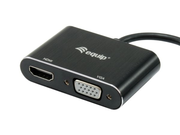 Equip 133386, 3.2 Gen 1 (3.1 Gen 1), USB Type-A, HDMI-utgang, 1920 x 1080 piksler