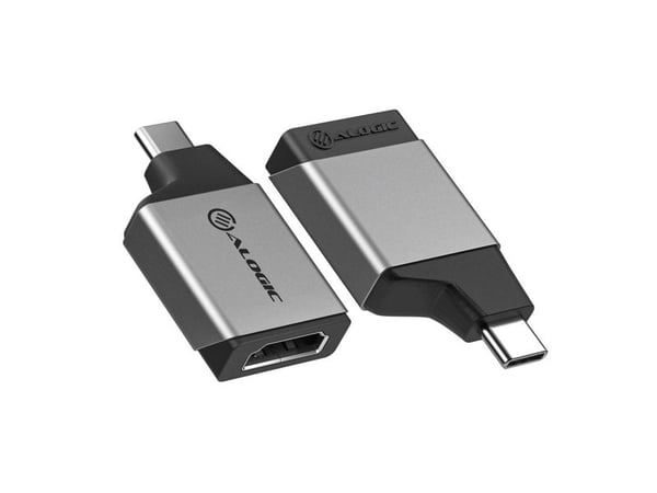 ALOGIC ULCHDMN-SGR, USB Type-C, HDMI-lähtö, 3840 x 2160 pikseliä
