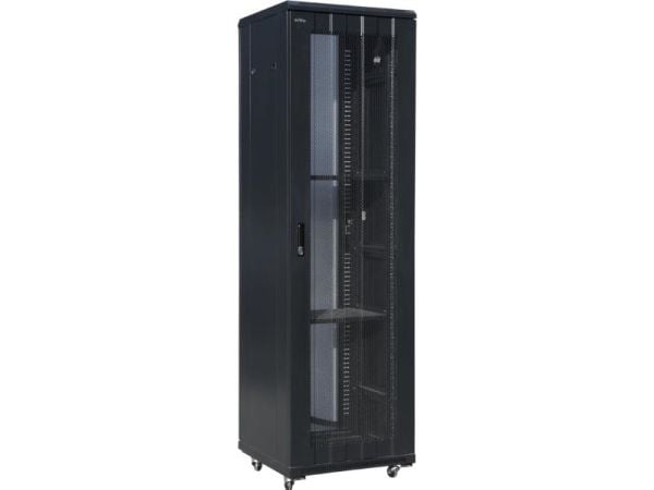 ALANTEC - Rack - svart, RAL 9004 - 42U - 19"