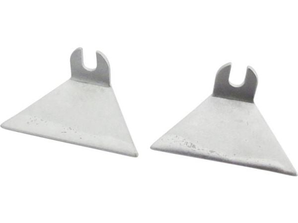 TOOLCRAFT loddetupp avflatet, spetstype 30 mm, spisslengde 18 mm, 1 par