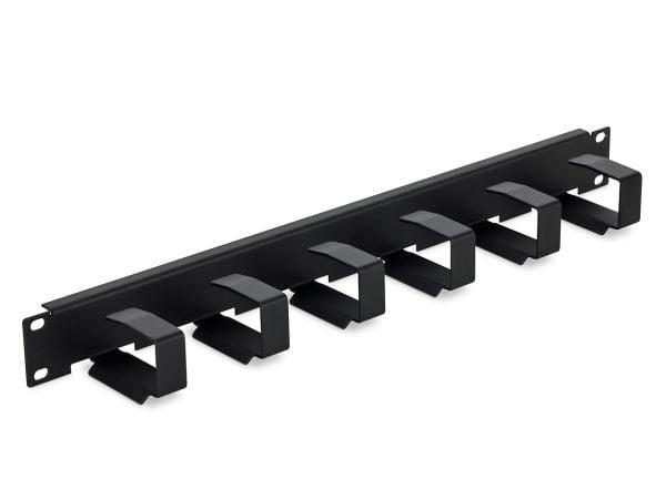 Triton - Kabelstyringspanel med ringer - rackmonterbar - RAL 7035 - 1U - 19"