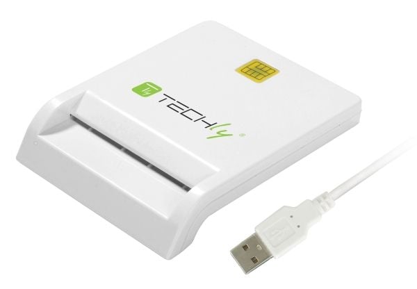 TECHly Compact - SmarKort leser/skriver - USB 2.0 - hvit