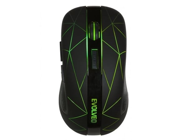 Evolveo WM430, Ambidekstriøs, RF kabel-fri, 1600 DPI, Sort