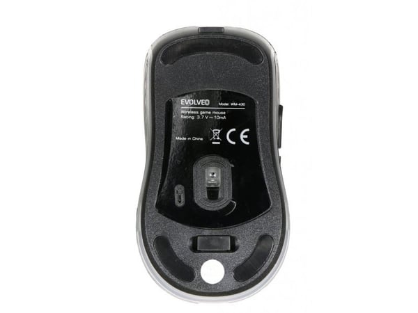 Evolveo WM430, Ambidekstriøs, RF kabel-fri, 1600 DPI, Sort