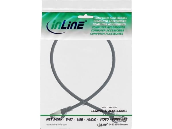 InLine 78850S, 0,5 m, Cat8.1, S/FTP (S-STP), RJ-45, RJ-45