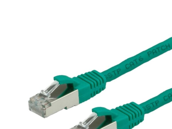 VALUE S/FTP Patch Cord Cat.6, halogen-free, green, 0.5 m, Vihreä