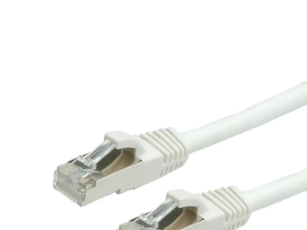 VALUE S/FTP Patch Cord Cat.6, halogen-free, white, 5m, Valkoinen