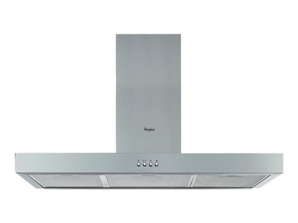 Whirlpool AKR 559/3 IX - Kåpa - skorsten, plan - bredd: 89.8 cm - djup: 45 cm - utsug och återcirkulering (-) - med inbyggd motor - rostfritt stål