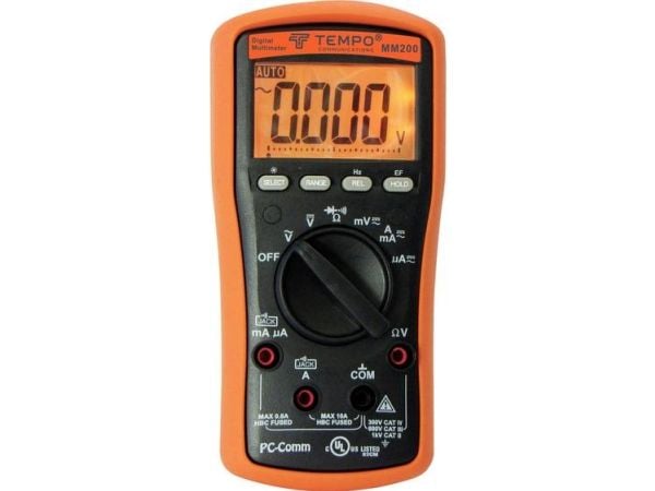 Tempo Communications 55500084 digital handmultimeter CAT IV 300 V (antal) 6000 Tempo Communications 55500084 digital handmultimeter CAT IV 300 V (antal) 6000