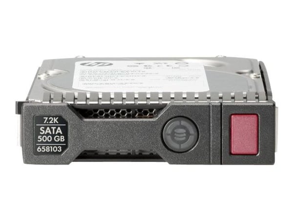 HPE Midline - Harddisk - 500 GB - hot-swap - 3.5" LFF - SATA 6Gb/s - 7200 rpm - med HPE SmartDrive carrier