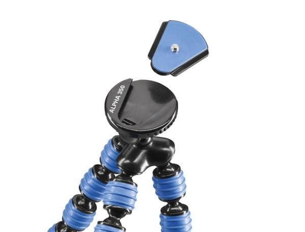 Cullmann Alpha 350 mobile, 3 ben, Sort, Blå, 23 cm, 204 g