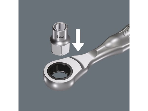 Wera 8005, Stål, 1 stk, Grå, Grå, 1/4", 102 g
