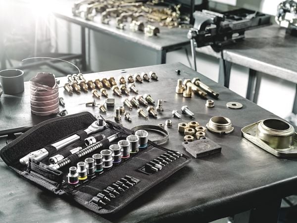 Wera 8100 SB HF 1, Pipenøkkelsett, Sort, Kromfarget, Grønn, Stål, CE, Skrallehåndtak, 1 stykker