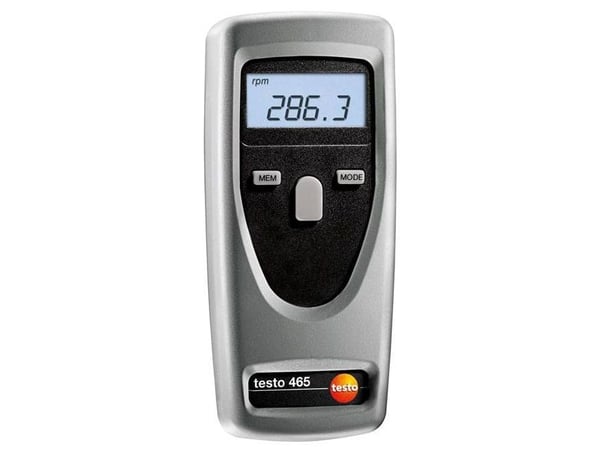 Testo 0563 0465, Kannettava, Kontaktiton, 1 - 99999 RPM, Musta, Harmaa, 0,02%, LCD