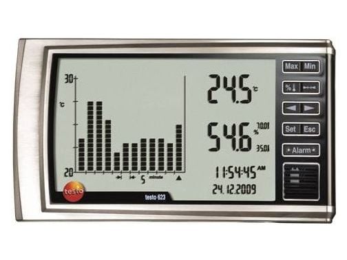 Testo 623, Digitalt, Rektangulær, AA, -10 - 60 °C, -20 - 60 °C, 185 mm