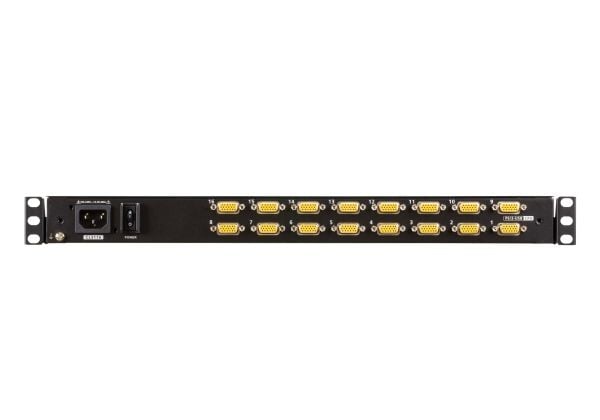 ATEN CL3116NX - KVM-konsoll med KVM-svitsj - 16 porter - PS/2, USB - 18.5" - kan monteres i rack - 1366 x 768 @ 60 Hz - 250 cd/m² - 1000:1 - 5 ms - 1U