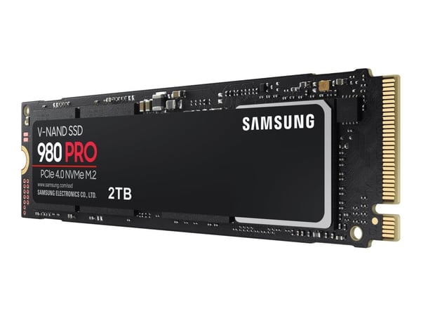 Samsung 980 PRO MZ-V8P2T0BW - SSD - krypterat - 2 TB - inbyggd - M.2 2280 - PCIe 4.0 x4 (NVMe) - buffert: 2 GB - 256 bitars AES - TCG Opal Encryption