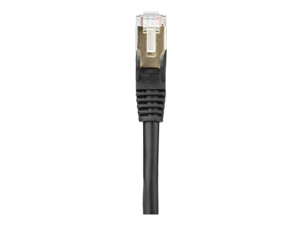 StarTech.com 7m CAT6A Ethernet-kaapeli, 10 Gigabit Shielded Snagless RJ45 100W PoE Patch Cord, CAT 6A 10GbE STP verkkokaapeli w/Strain Relief, must...