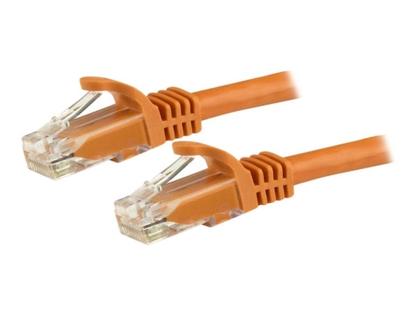 StarTech.com 1.5m CAT6 Ethernet-kaapeli, 10 Gigabit Snagless RJ45 650MHz 100W PoE Patch Cord, CAT 6 10GbE UTP verkkokaapeli w/Strain Relief, oranss...