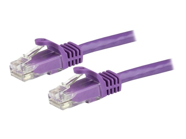 StarTech.com 1.5m CAT6 Ethernet-kaapeli, 10 Gigabit Snagless RJ45 650MHz 100W PoE Patch Cord, CAT 6 10GbE UTP Network Cable w/Strain Relief, Purple...