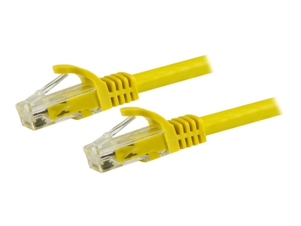 StarTech.com 7.5m CAT6 Ethernet Cable, 10 Gigabit Snagless RJ45 650MHz 100W PoE Patch Cord, CAT 6 10GbE UTP Network Cable w/Strain Relief, Yellow, ...
