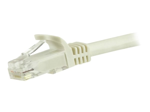 Startech 7.5m CAT6 Ethernet Cable, 10 Gigabit Snagless RJ45 650MHz 100W PoE Patch Cord, CAT 6 10GbE UTP Network Cable w/Strain Relief, White, Wirin...