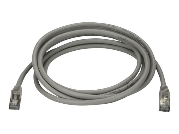 Startech 3m CAT6A Ethernet Cable, 10 Gigabit Shielded Snagless RJ45 100W PoE Patch Cord, CAT 6A 10GbE STP Network Cable w/Strain Relief, Grey, UL C...
