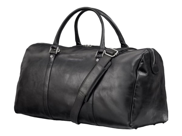 dbramante1928 Kastrup 2 - Weekender - pose - helnarvet lær - svart