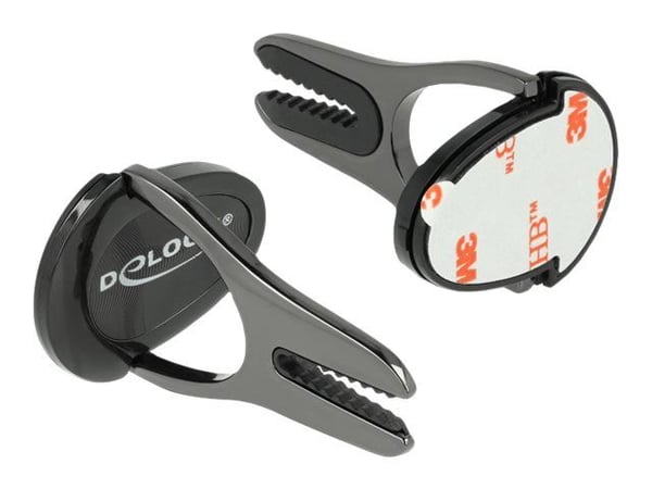 Delock Universal Mini 4 in 1 - Car holder/finger grip/kickstand for mobiltelefon - svart, blank atrasitt