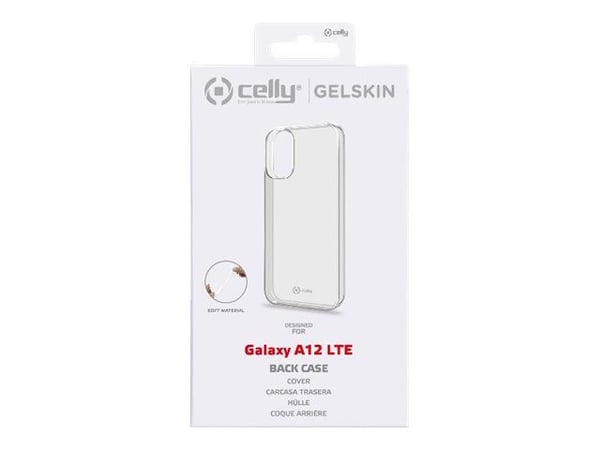 Celly Gelskin, Suojus, Samsung, Galaxy A12, 16,5 cm (6.5"), Läpinäkyvä