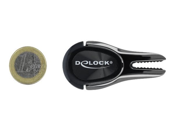 Delock Universal Mini 4 in 1 - Car holder/finger grip/kickstand for mobiltelefon - svart, blank atrasitt
