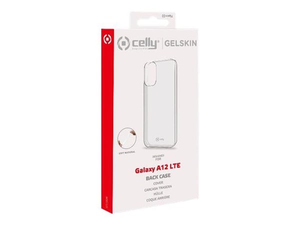 Celly Gelskin - Baksidedeksel for mobiltelefon - termoplast-polyuretan (TPU) - gjennomsiktig - for Samsung Galaxy A12