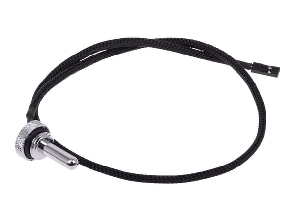 Alphacool Eiszapfen Temperature Sensor Plug G1/4 - Temperatursensor for væskekjølesystem - krom - 50 cm