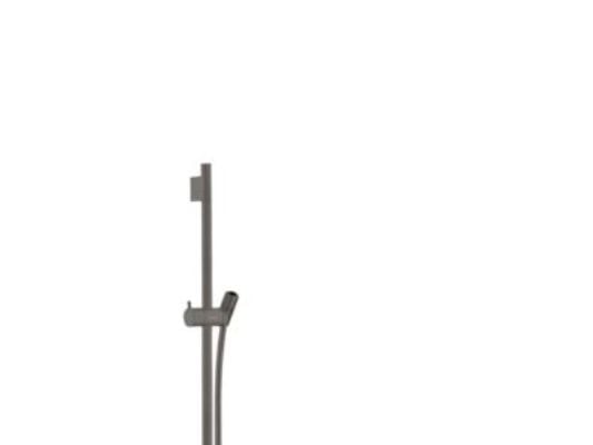 HG Unica'S Puro skyvestang - 65 cm med dusjslange 160 cm, Børstet sort krom