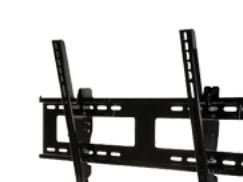 Peerless Universal EPT650 - Monteringssats (väggplatta) - för platt panel - stainless steel - svart - skärmstorlek: 32"-55" - monteringsgränssnitt:...