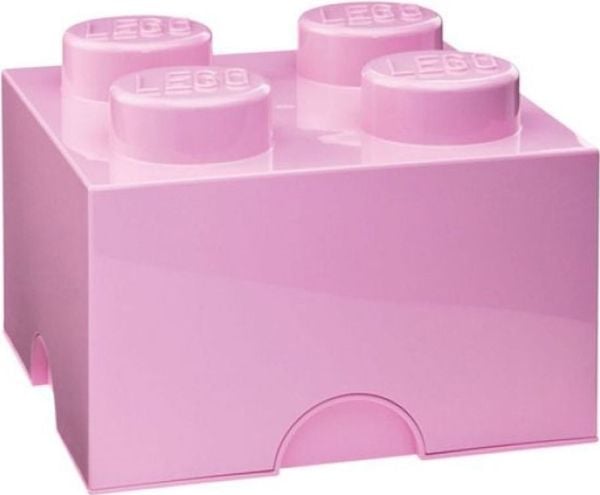 Lego Storage Brick 4 lys rosa