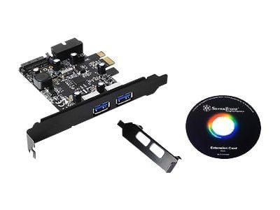 SilverStone EC04-E - USB-adapter - PCIe 2.0 låg profil - USB, USB 2.0, USB 3.0