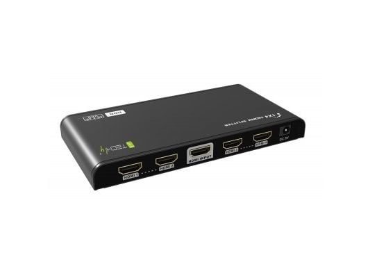 TECHly HDMI2.0 Splitter 4K 4 ways HDR - Video/lyd-splitter - 4 x HDMI - stasjonær
