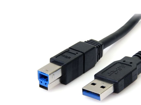StarTech.com 3m Black SuperSpeed USB 3.0 Cable A to B M/M - USB-kaapeli - USB Type B (han) til USB Type A (han) - USB 3.0 - 3 m - formet - lajittelu