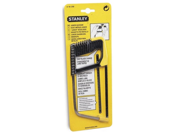 Stanley 0-15-218, Baufil, ABS syntetisk, Sort, Gult, 1 stykker, 25,4 cm, 276,9 mm