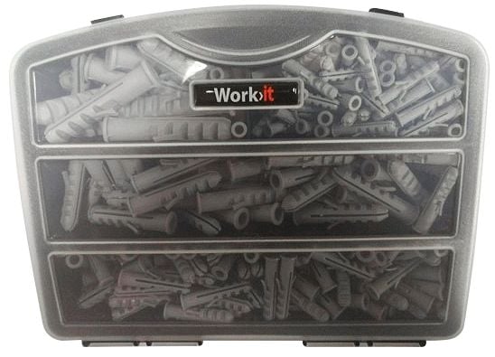 Work-it Work>it® assorterade pluggar i sortimentskasse med 230 delar